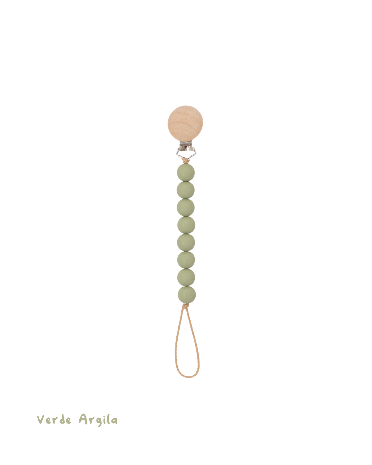 Prendedor de chupeta em silicone