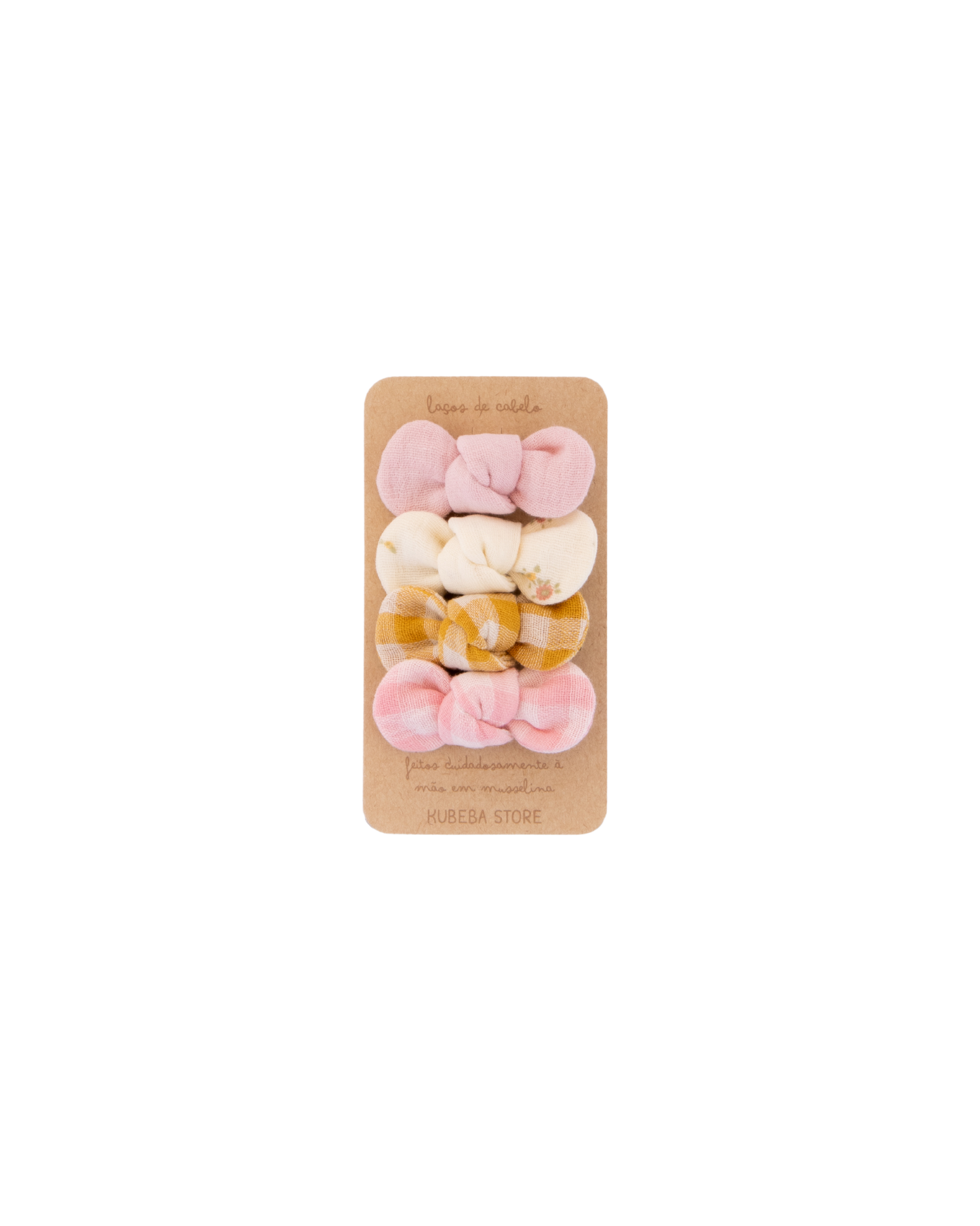 Conjunto de 4 lacinhos ganchos