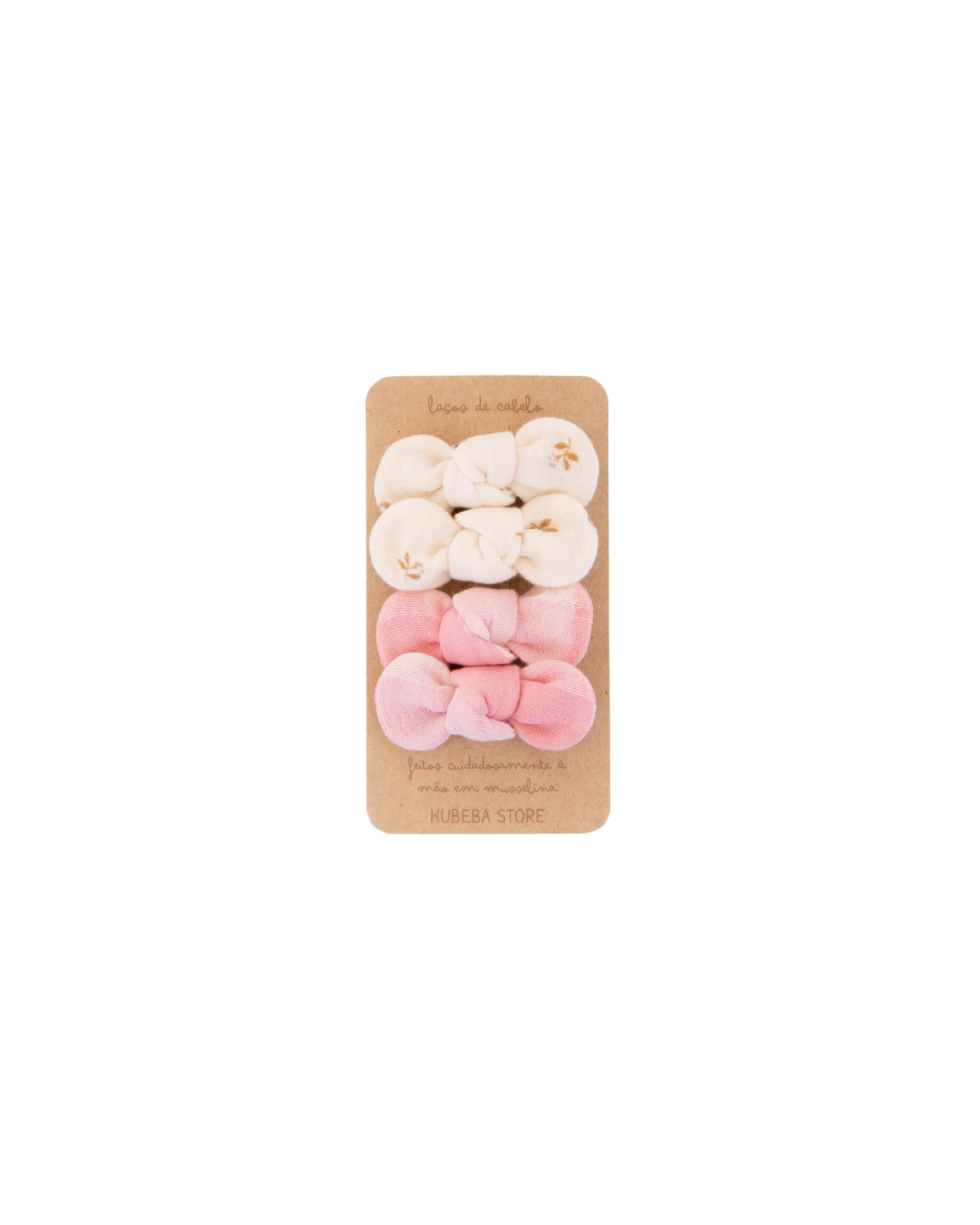 Conjunto de 4 lacinhos minis ganchos