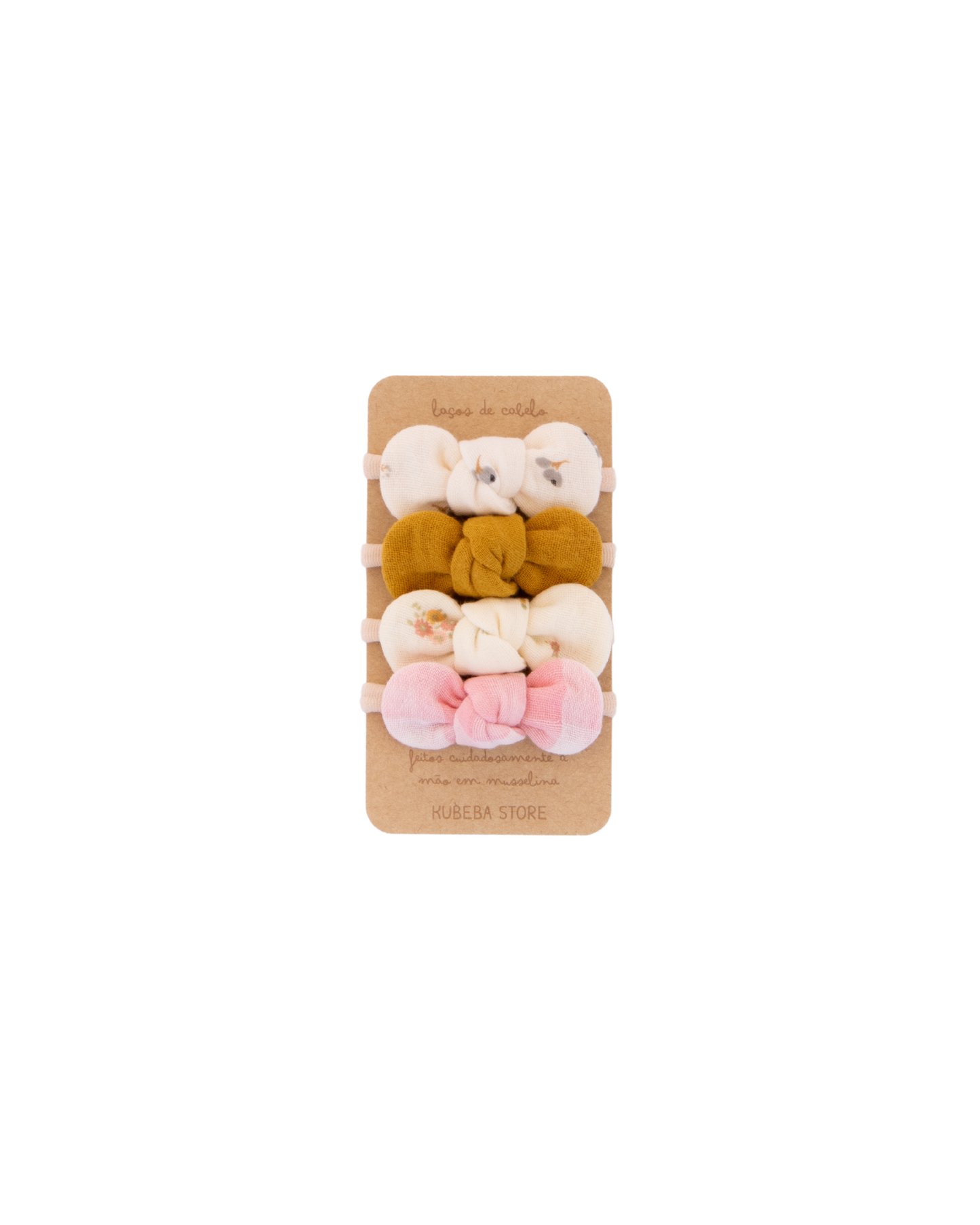 Conjunto 4 lacinhos minis elásticos