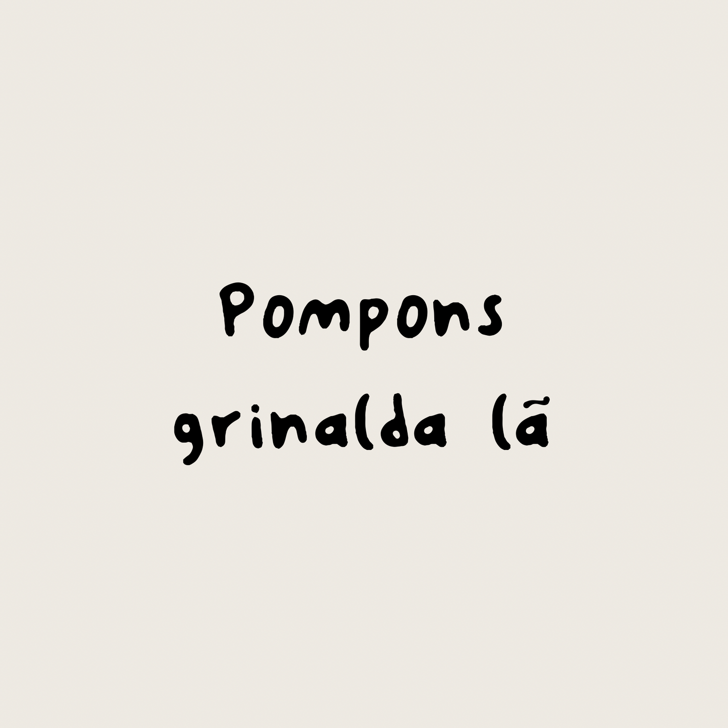 Quantidade de pompons