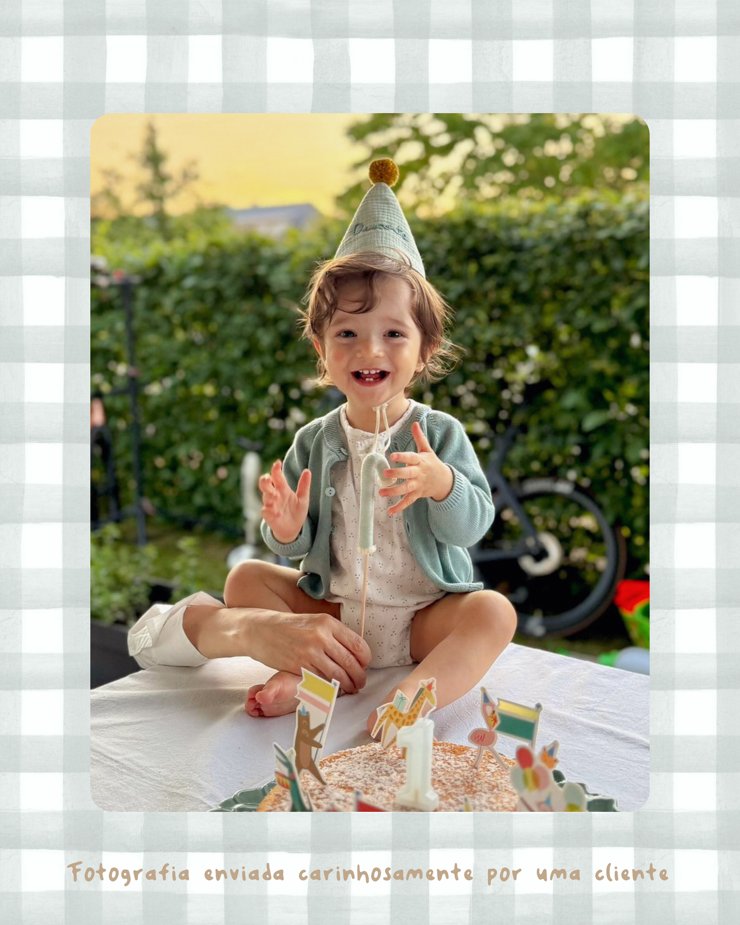 Chapéu de festa com pompom