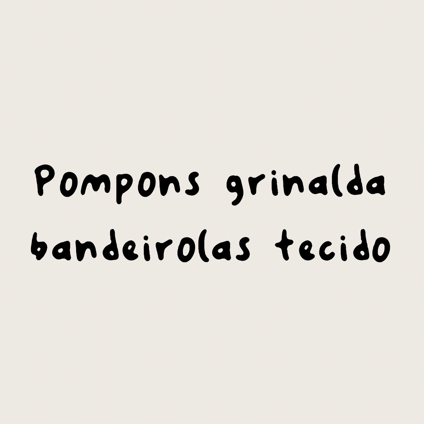 Quantidade de pompons