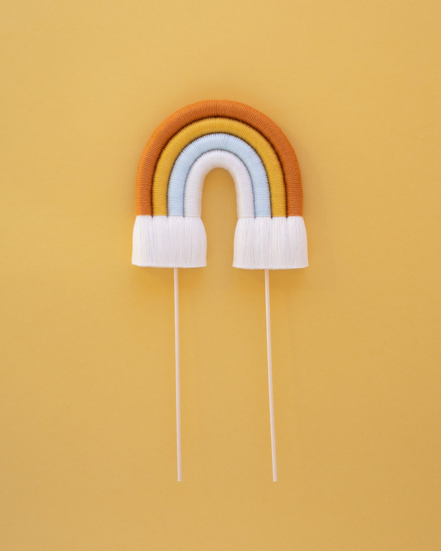 Arco-íris caramelo topper bolo tamanho S
