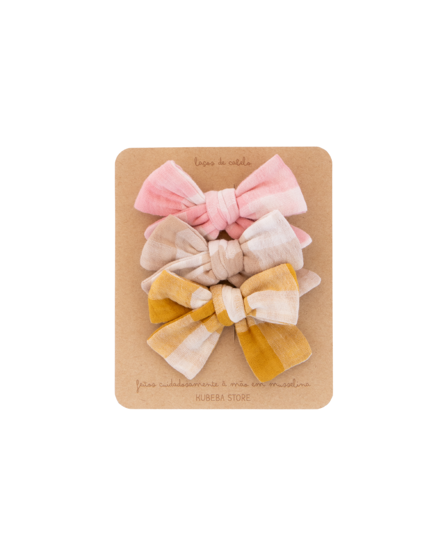 Conjunto 3 laços médios ganchos