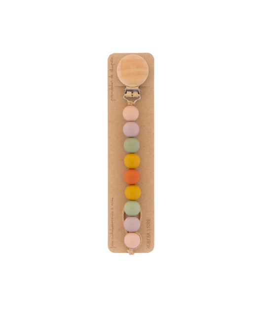 Prendedor silicone multicolorido