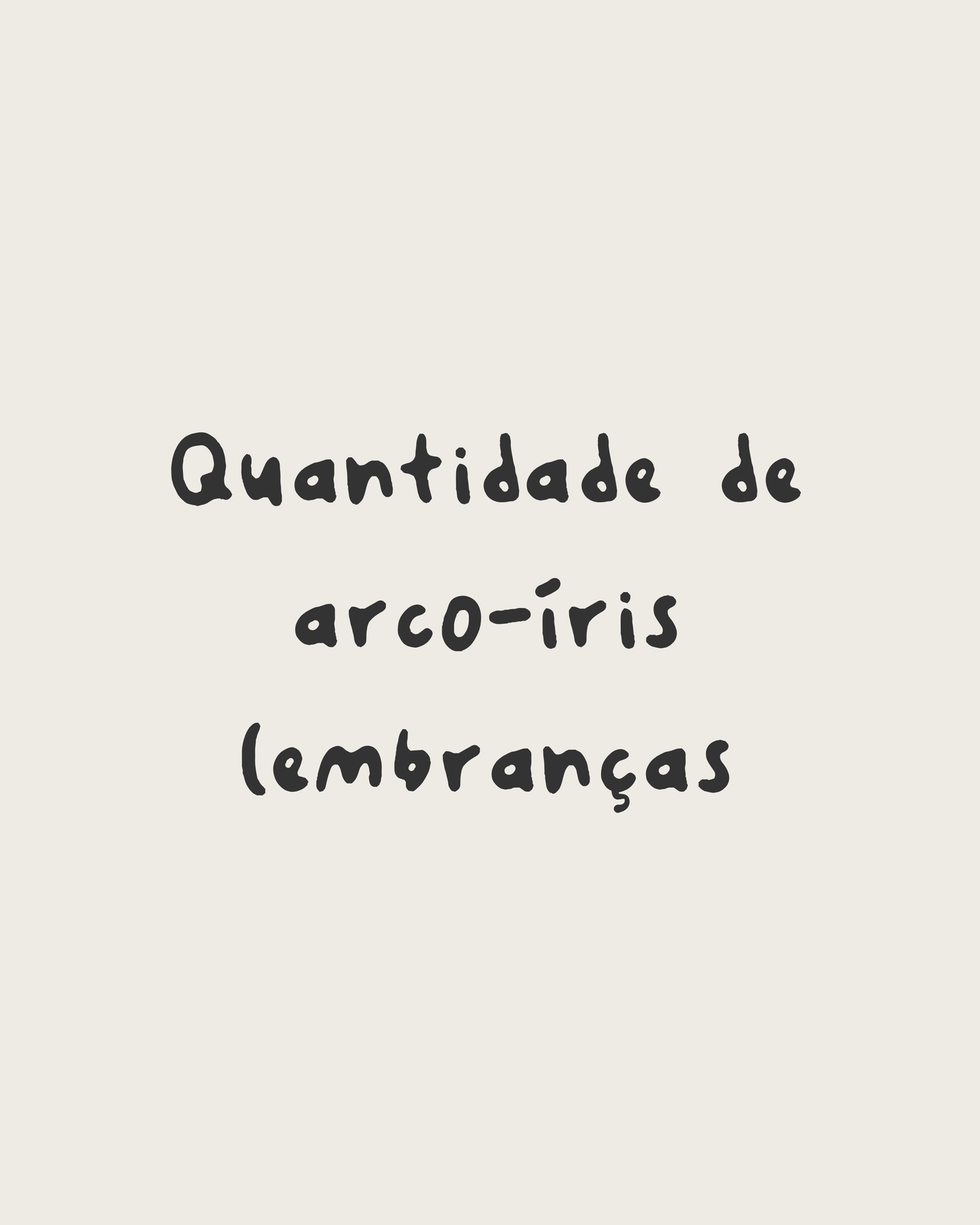 Quantidade de arco-íris