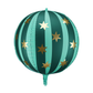 Balão riscas estrelado