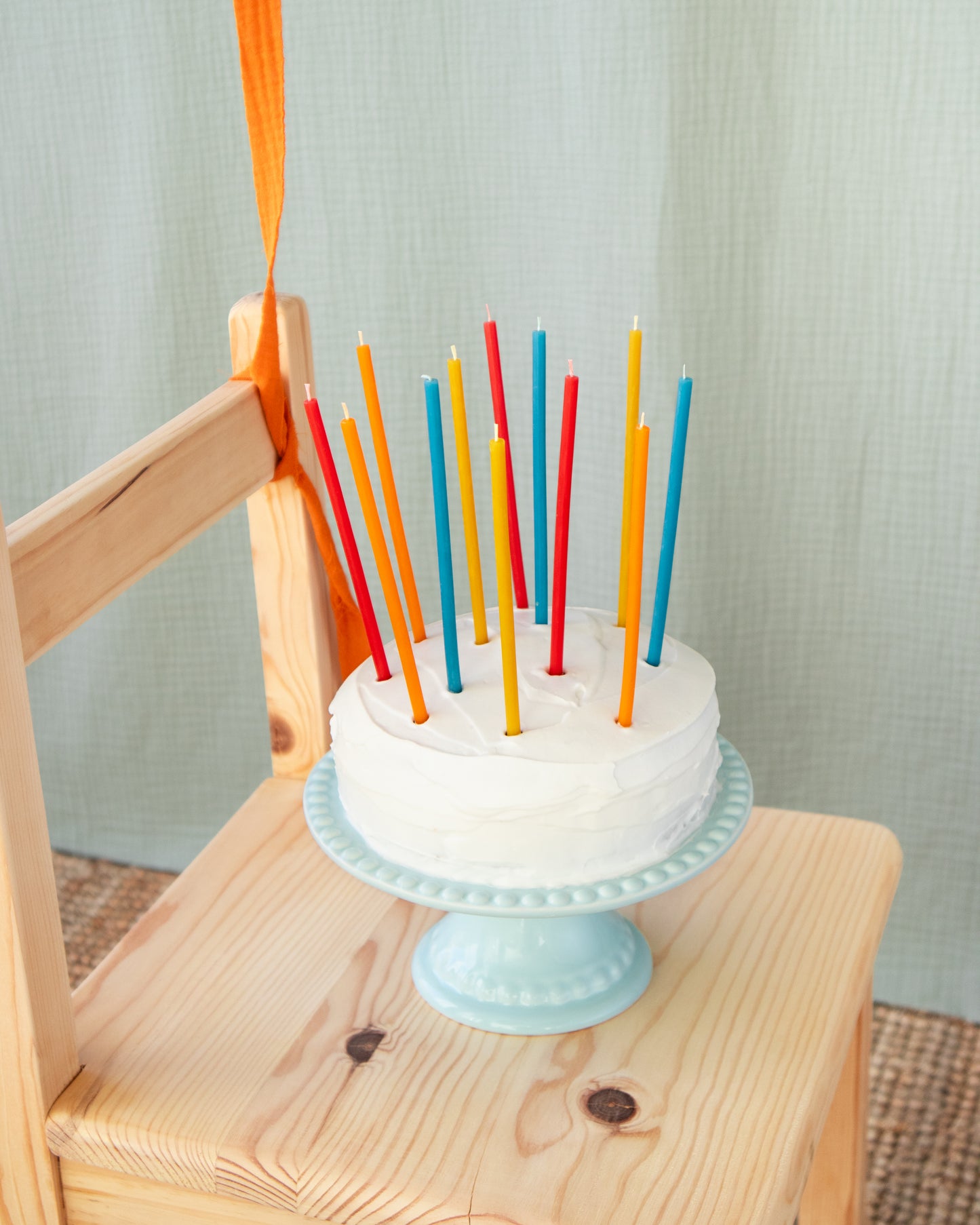 Vela aniversário cera de abelha