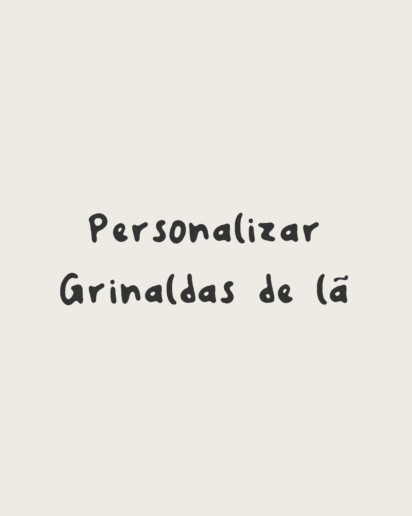 Personalizar grinalda de pompons lã