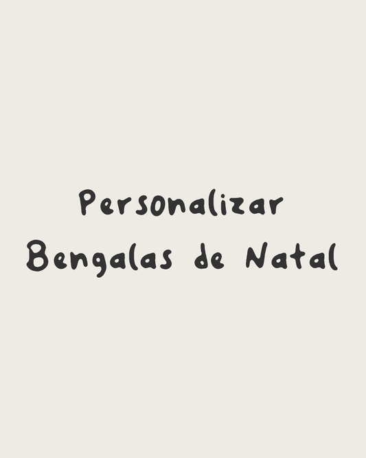Personalizar bengalas de Natal