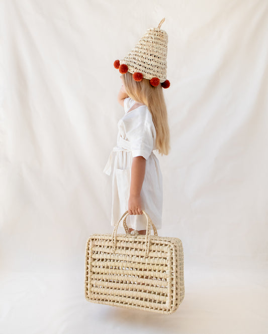 Maleta em palma grande