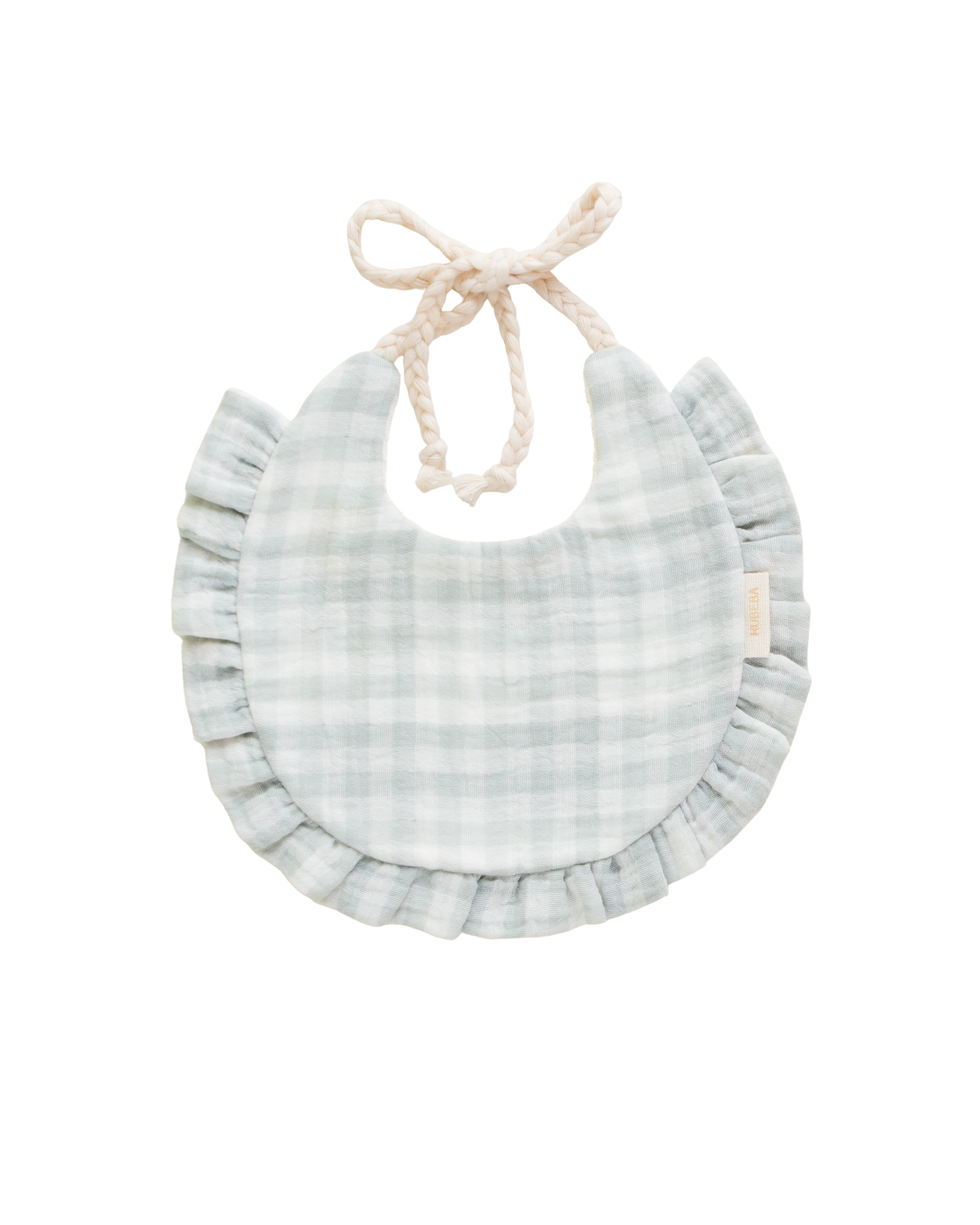 Babete impermeável em musselina com folhos