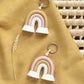 arco-íris porta-chaves lembranças pastel